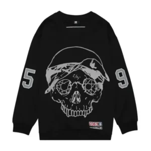 G59 Records X $uicideboy$ Merch Black Sweatshirts